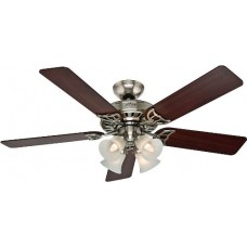 Hunter 53064 Studio Series 52-Inch Ceiling Fan with Five Cherry/Maple Blades and Light Kit  Brushed Nickel - B00ESVXVBC